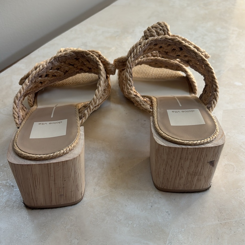 Dolce Vita Tan Braided Sandals - Picture 3 of 6
